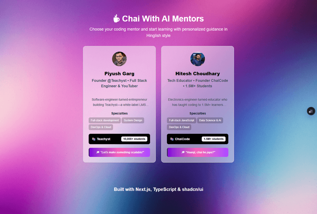 LLM Persona Chat App